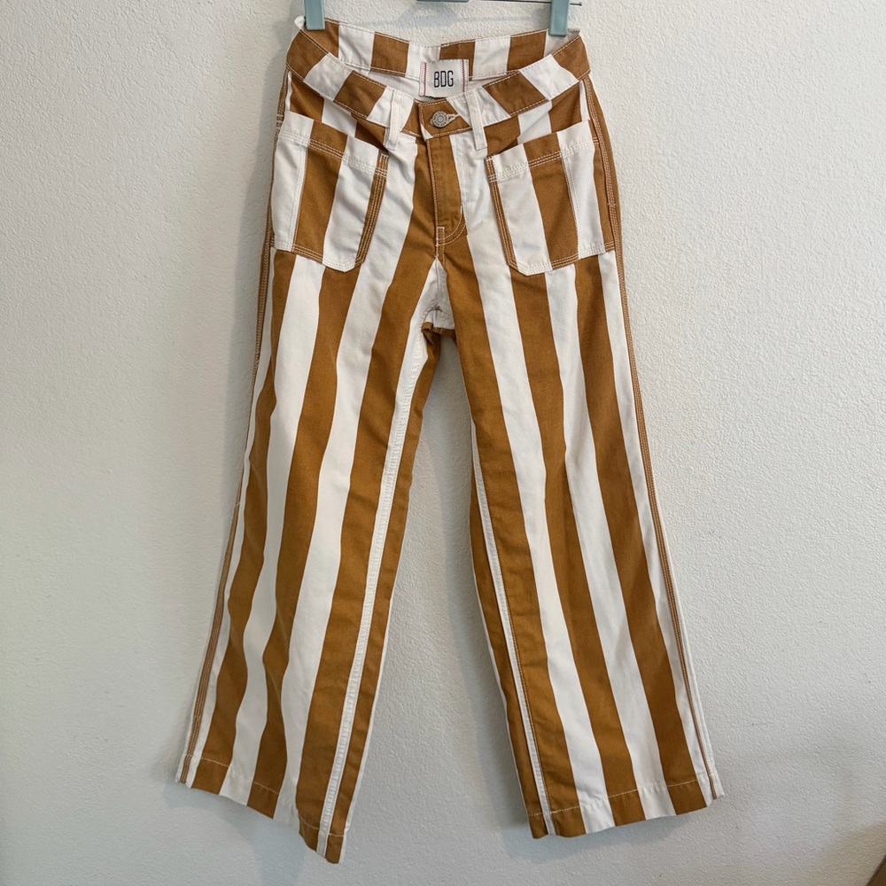 BDG Urban Outfitters 🤎 Joey Striped Wide Leg Pant - Picture 2 of 10